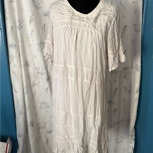 Elegant White Women's Dress